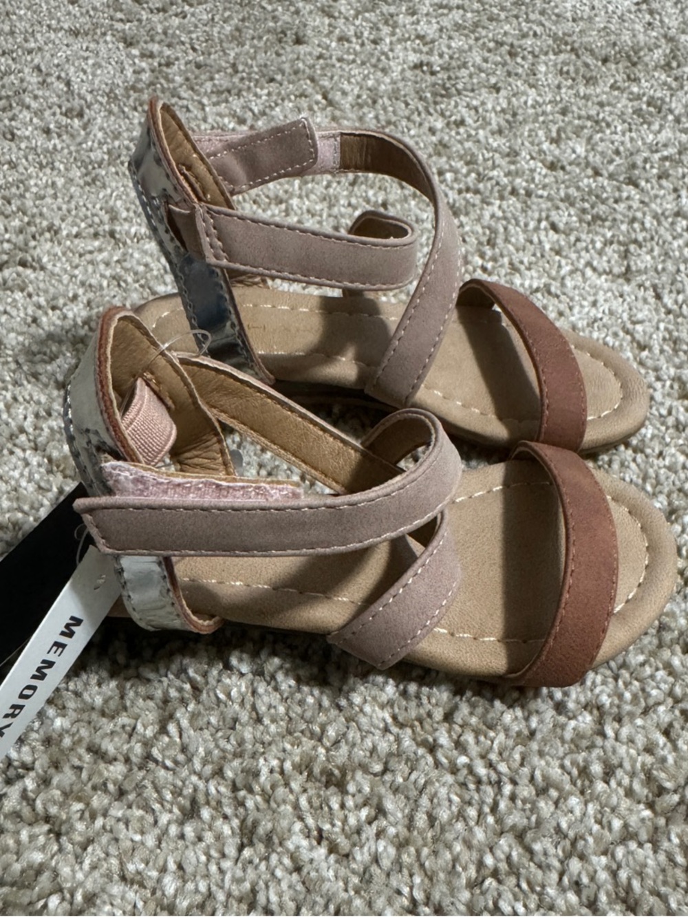 Size 6 Toddler Girl’s Tahari Brown Sandals NWT